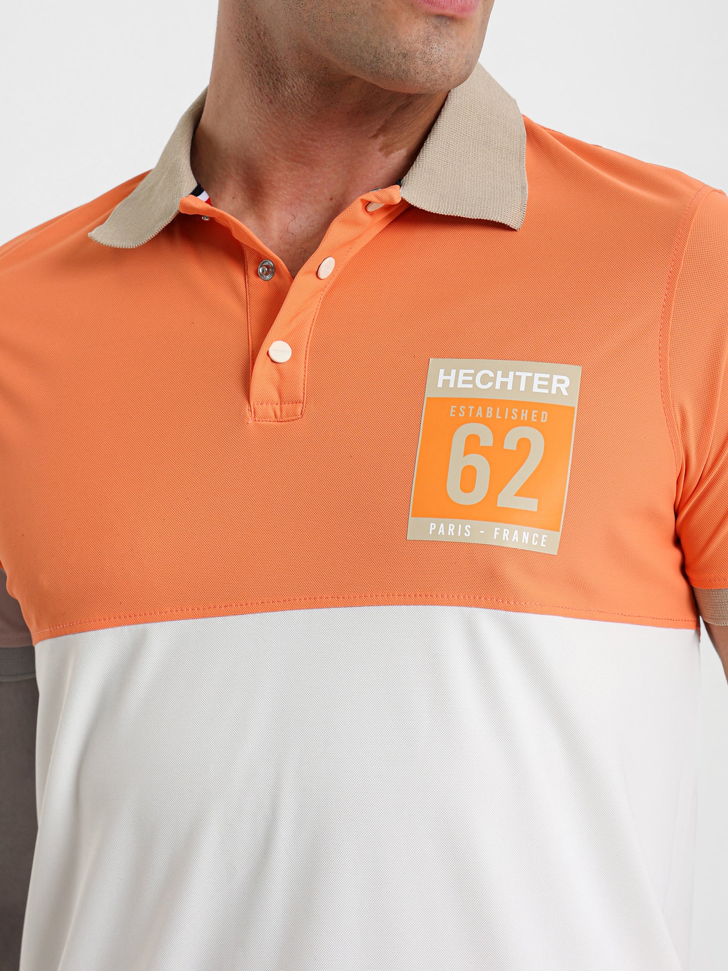 Color Block Piqué Polo